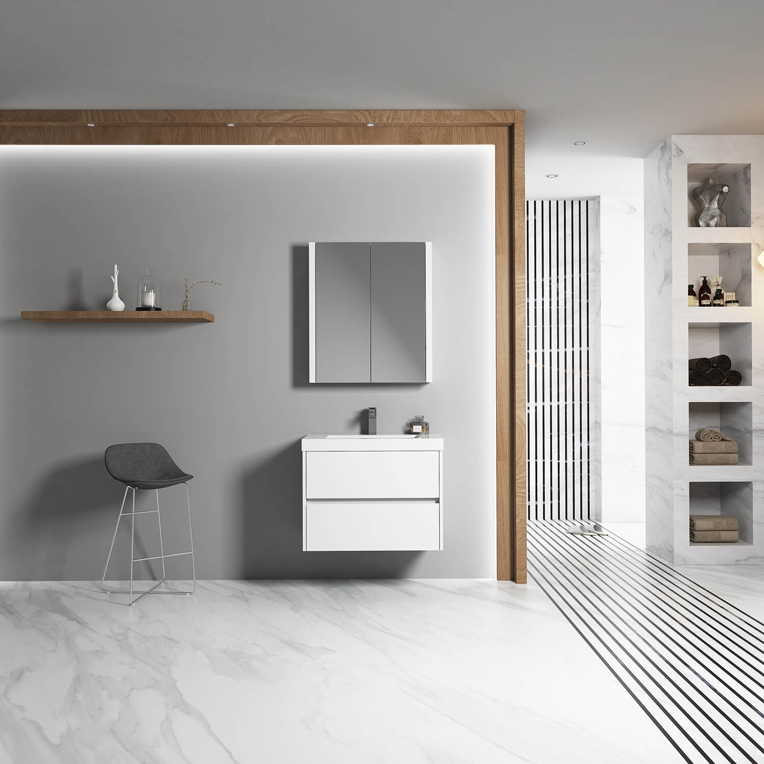 Valencia 30" Bathroom Vanity  #size_30"  #color_glossy white