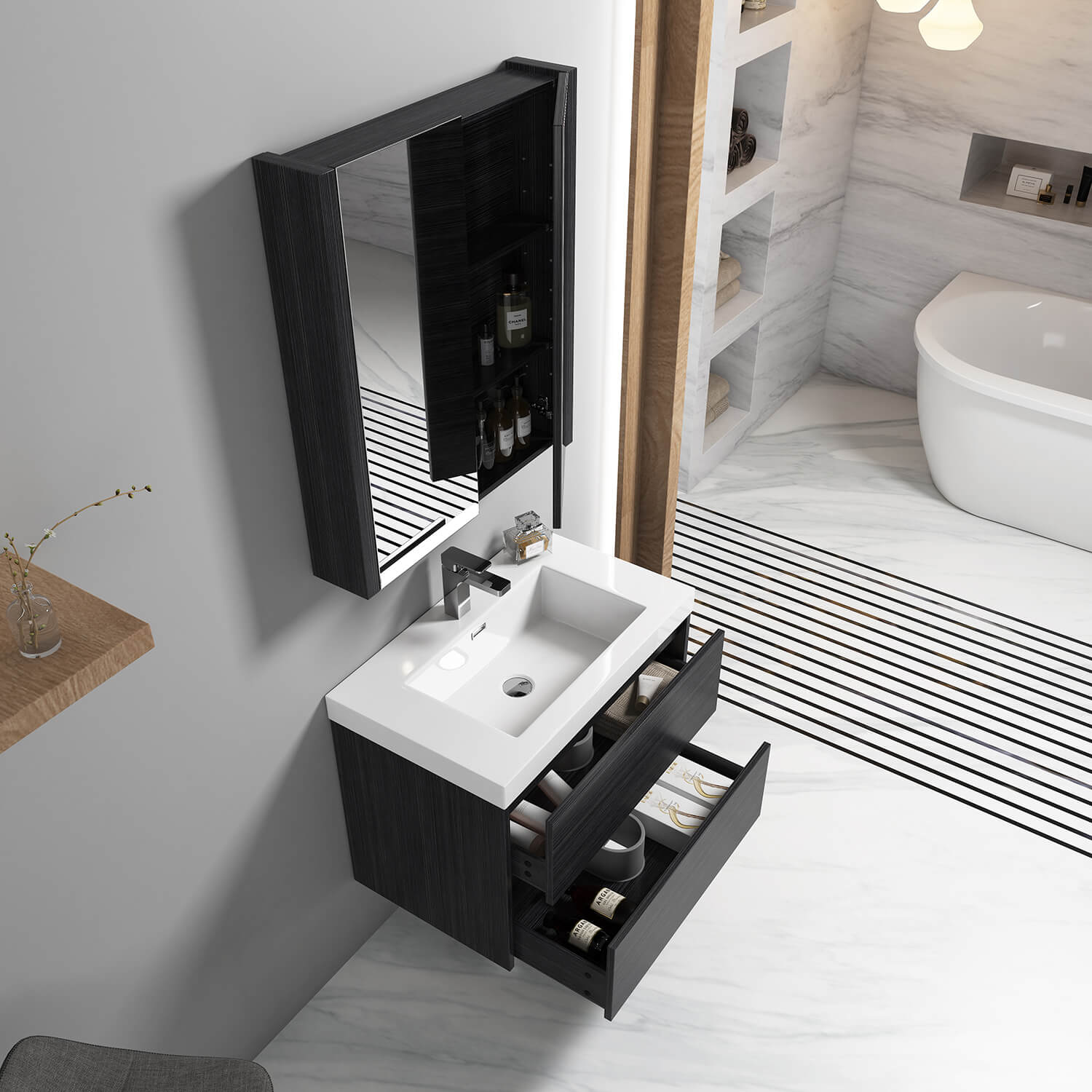 Valencia 30" Bathroom Vanity  #size_30"  #color_silver grey