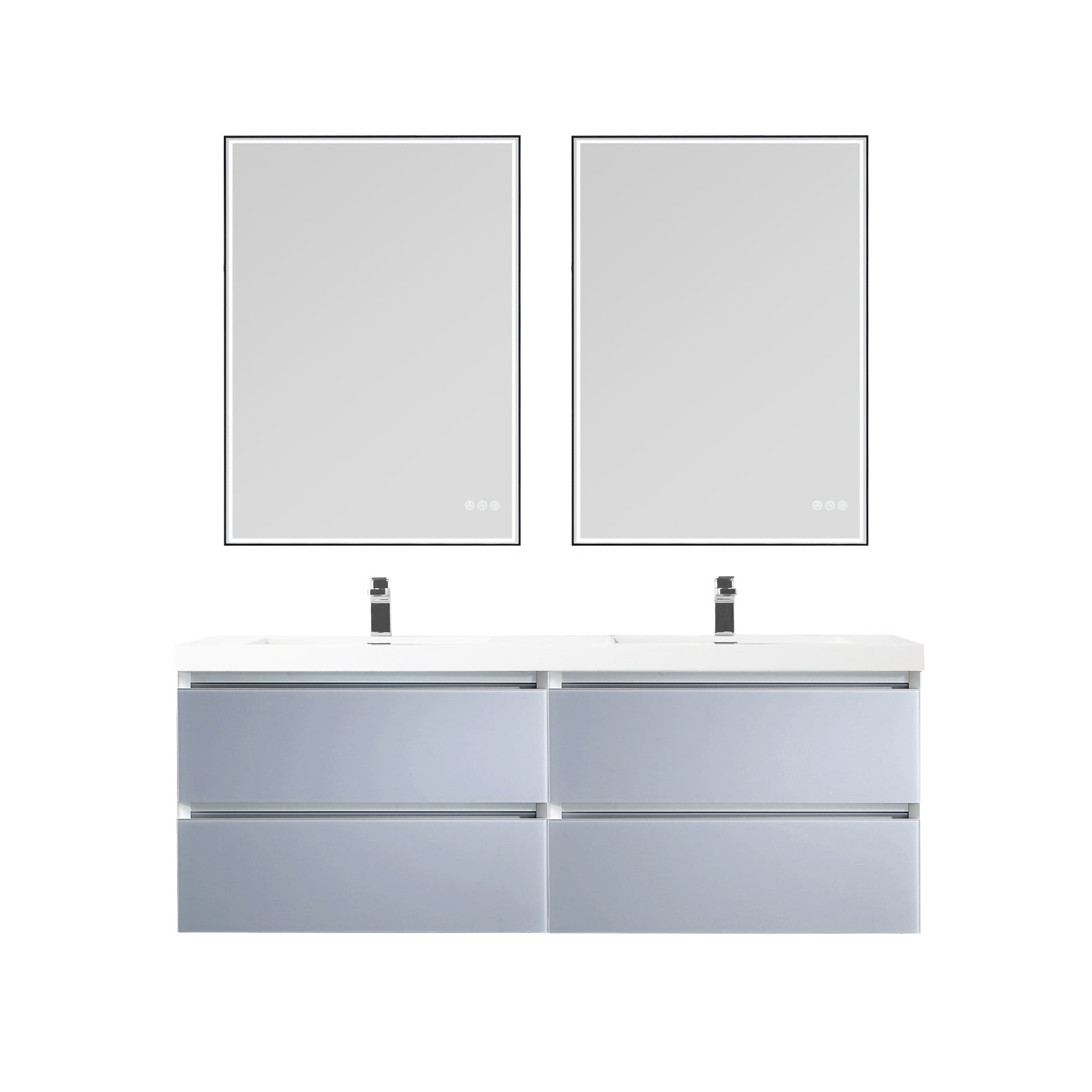 Jena 60" Bathroom Vanity  #size_60"  #color_light grey