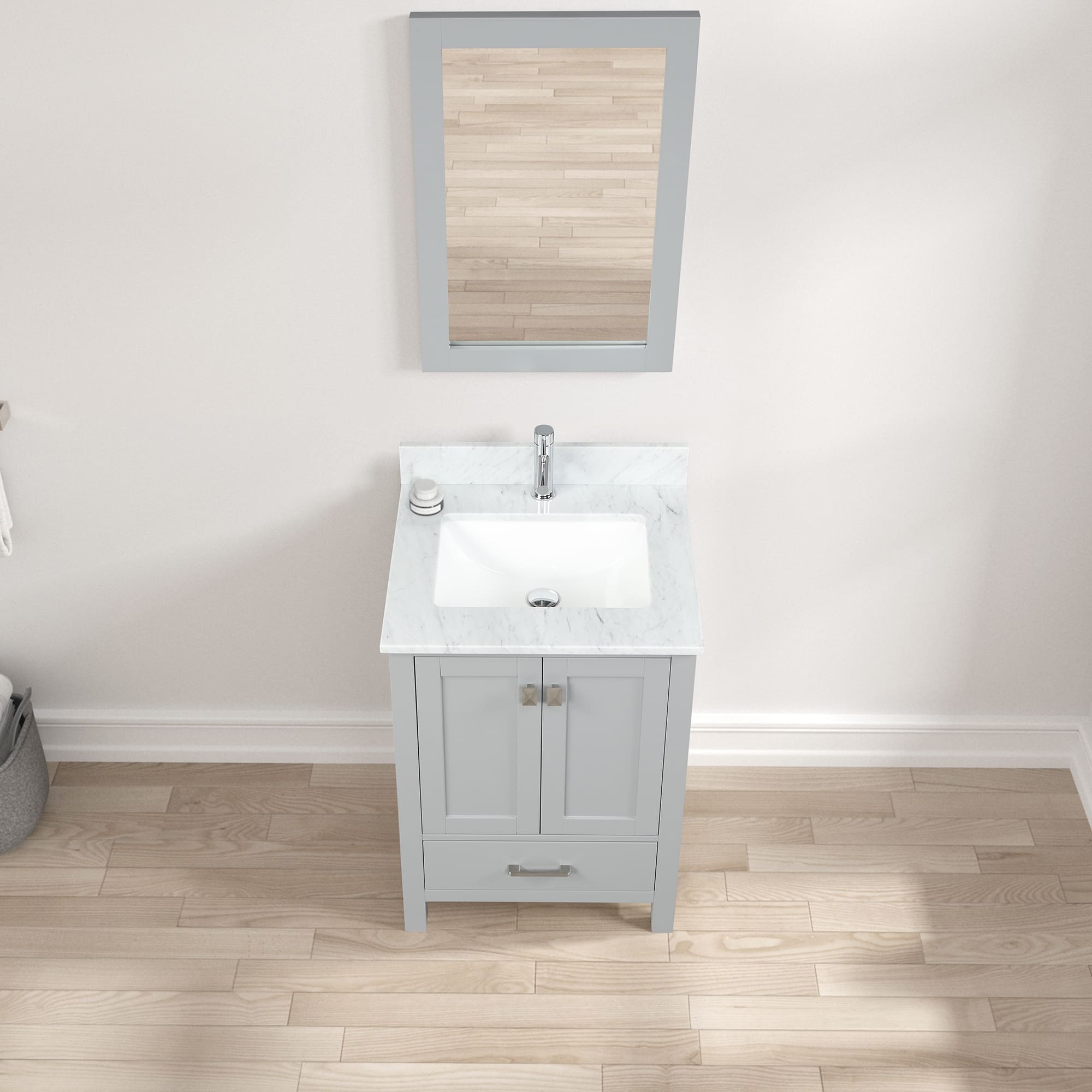 Geneva 24" Bathroom Vanity  #size_24"  #color_metal grey