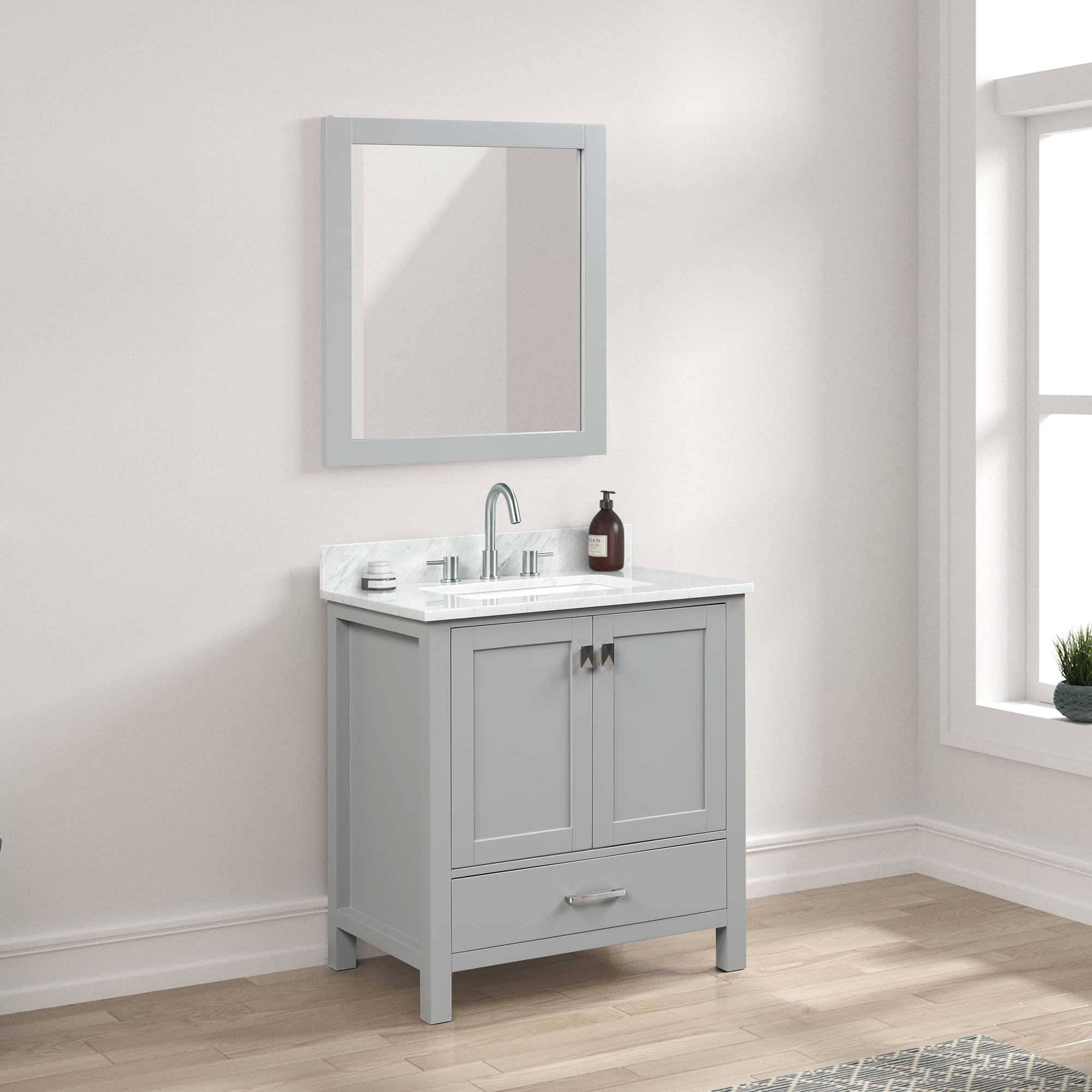 Geneva 30" Bathroom Vanity  #size_30"  #color_metal grey