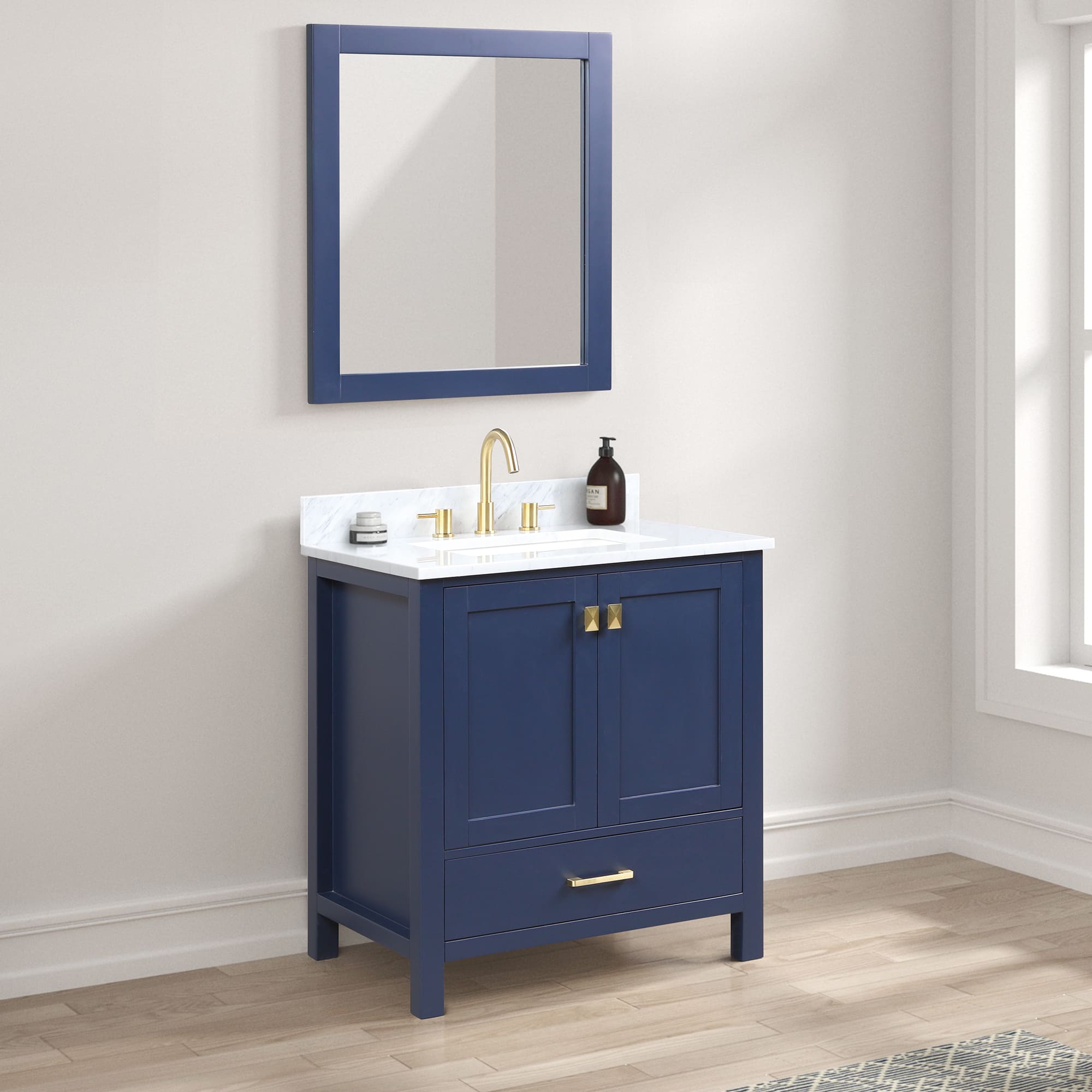 Geneva 30" Bathroom Vanity  #size_30"  #color_navy blue