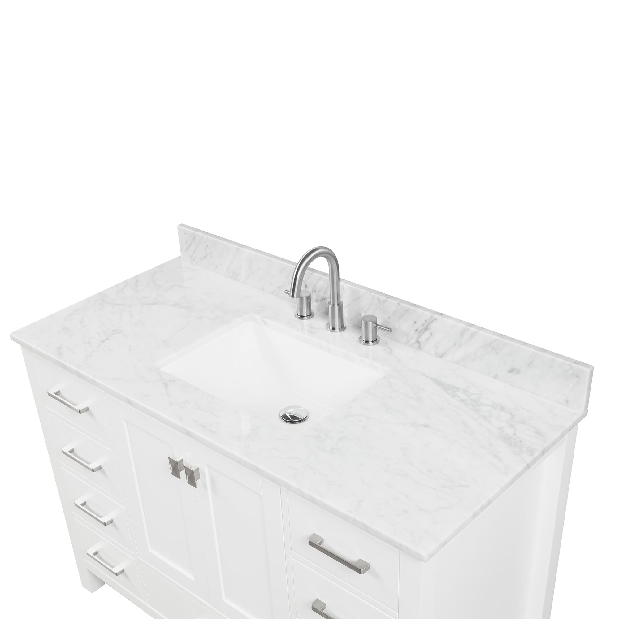 Geneva 48" Bathroom Vanity  #size_48"  #color_matte white 