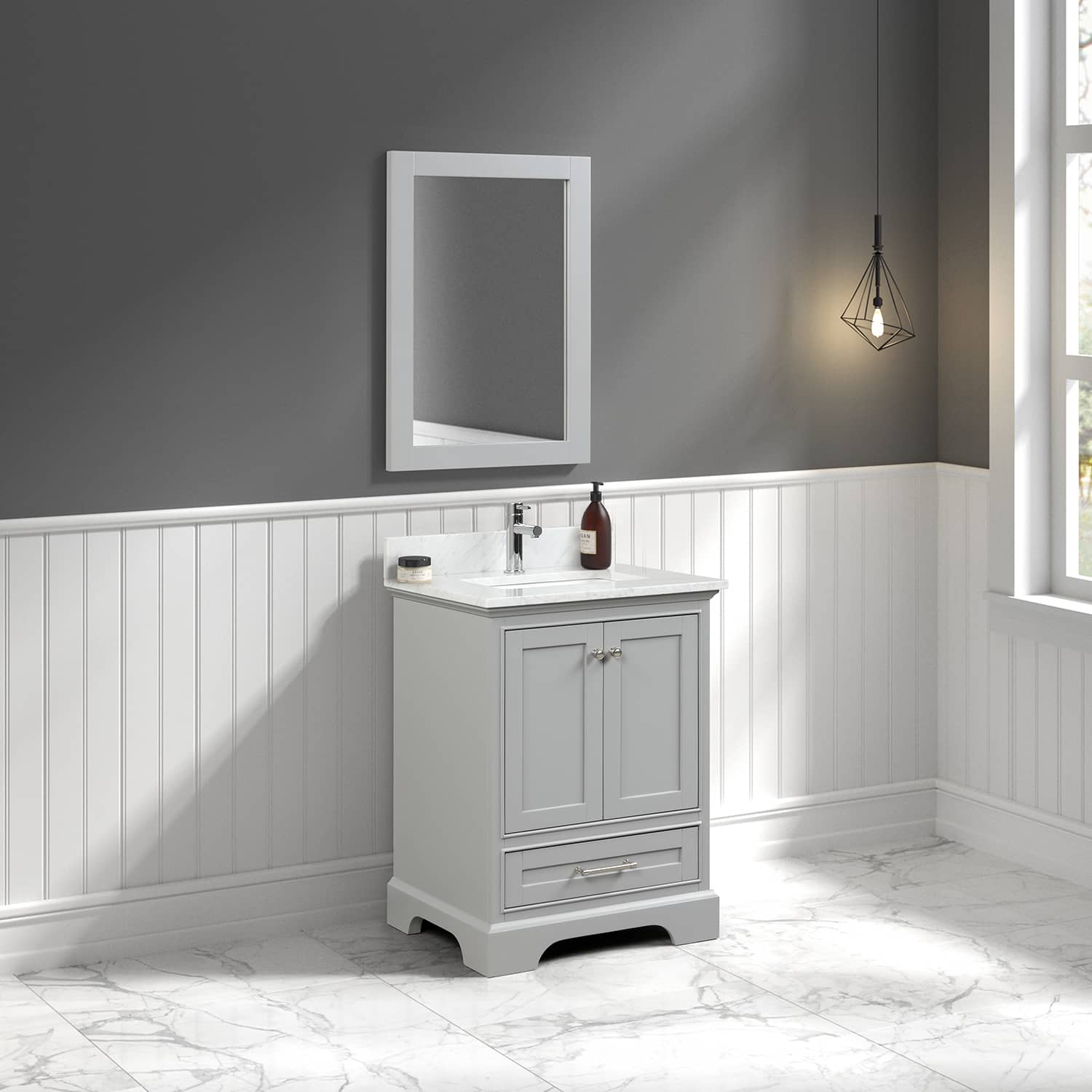 Copenhagen 24" Bathroom Vanity  #size_24"  #color_metal grey