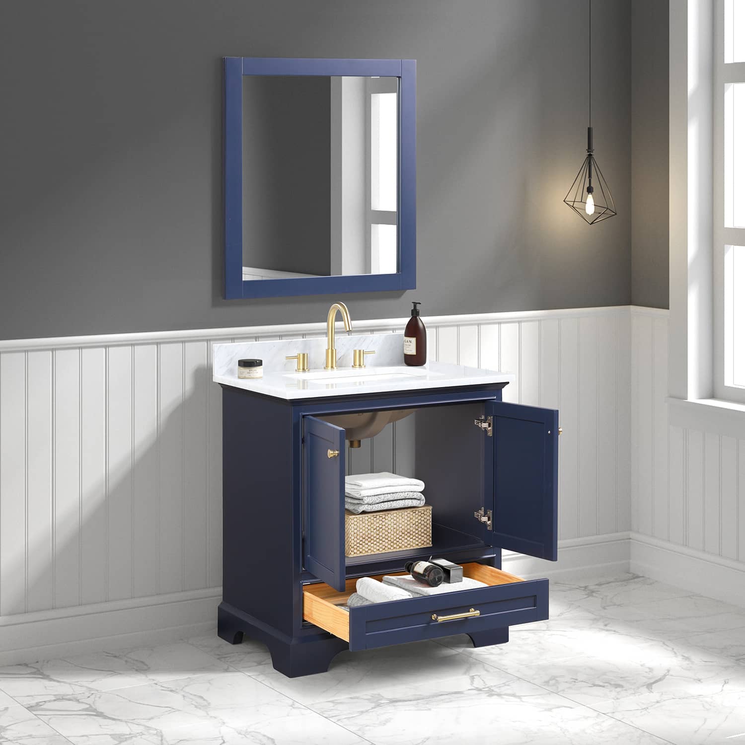 Copenhagen 30" Bathroom Vanity  #size_30"  #color_navy blue
