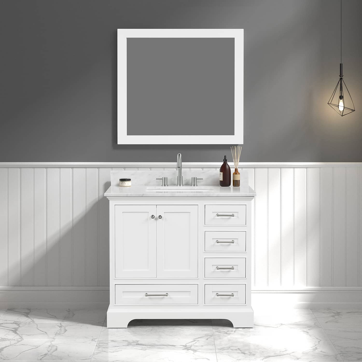 Copenhagen 36" Bathroom Vanity  #size_36"  #color_matte white