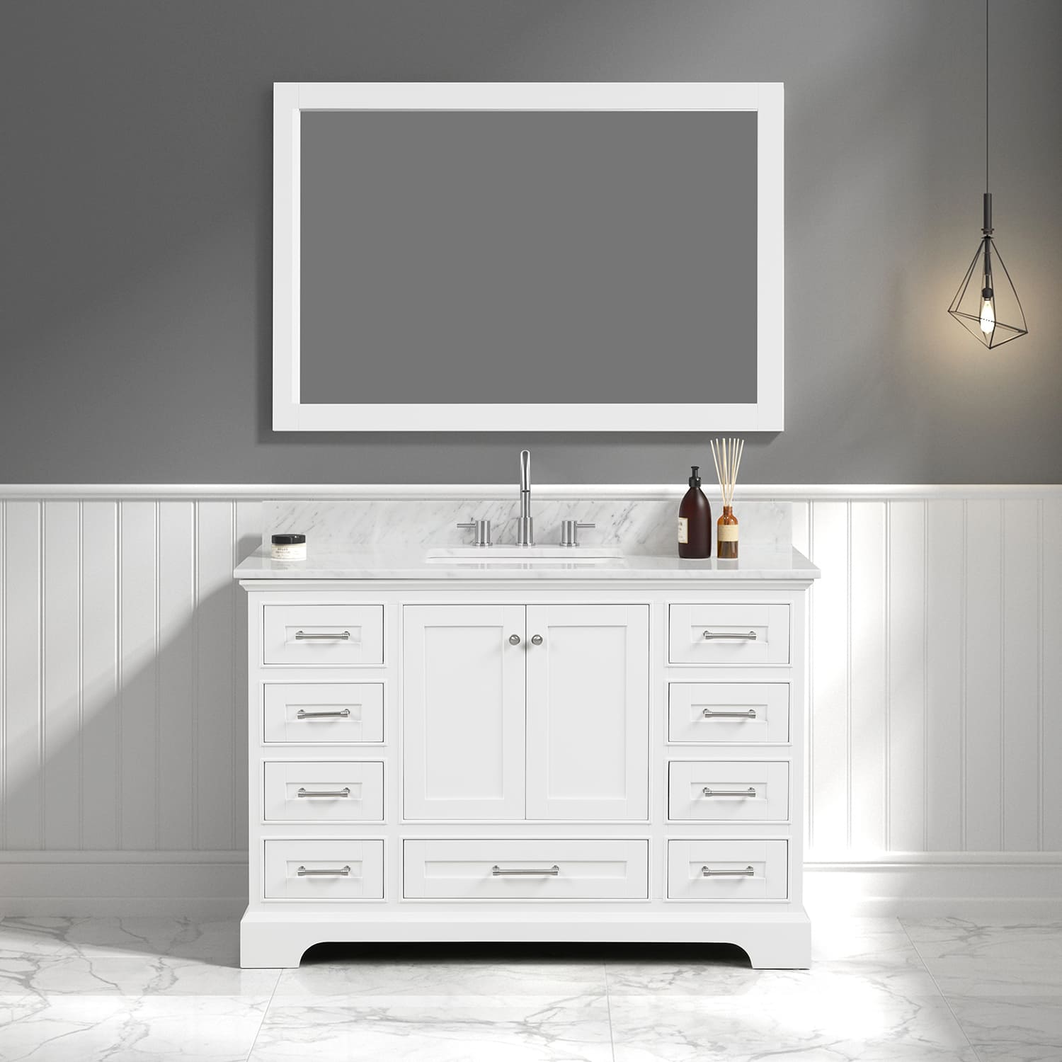 Copenhagen 48" Bathroom Vanity  #size_48"  #color_matte white