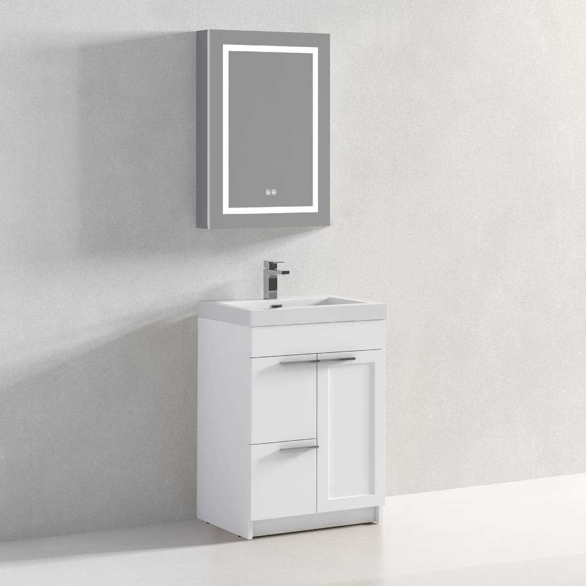 Hanover 24" Bathroom Vanity  #size_24"  #color_matte white