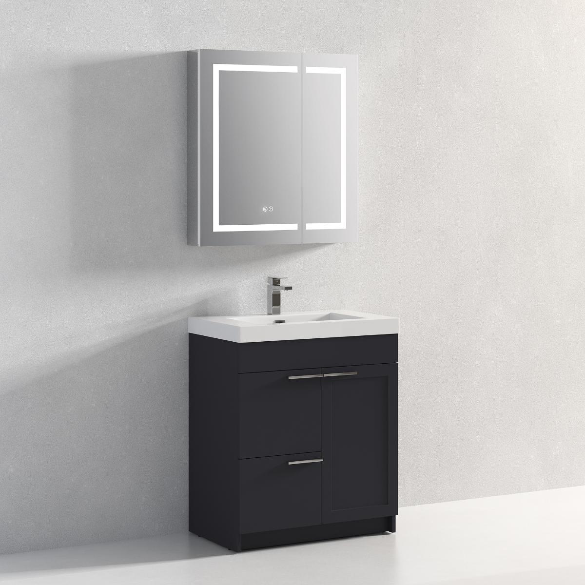 Hanover 30" Bathroom Vanity  #size_30"  #color_charcoal