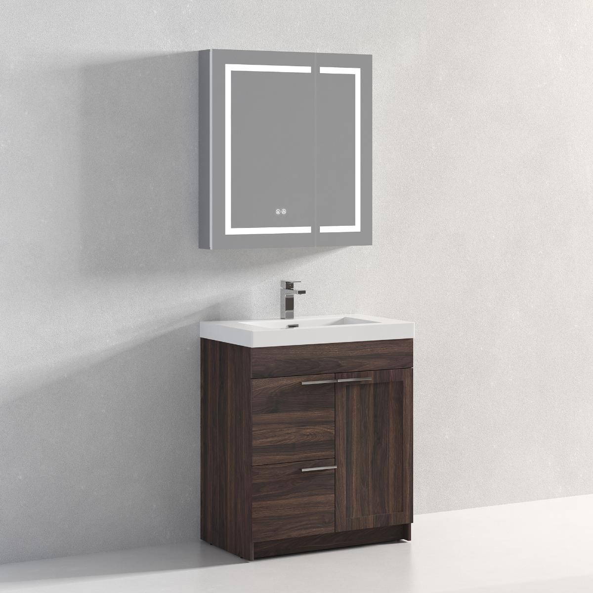 Hanover 30" Bathroom Vanity  #size_30"  #color_cali walnut
