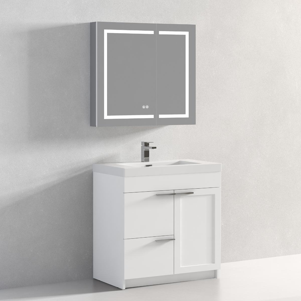 Hanover 36" Bathroom Vanity  #size_36"  #color_matte white