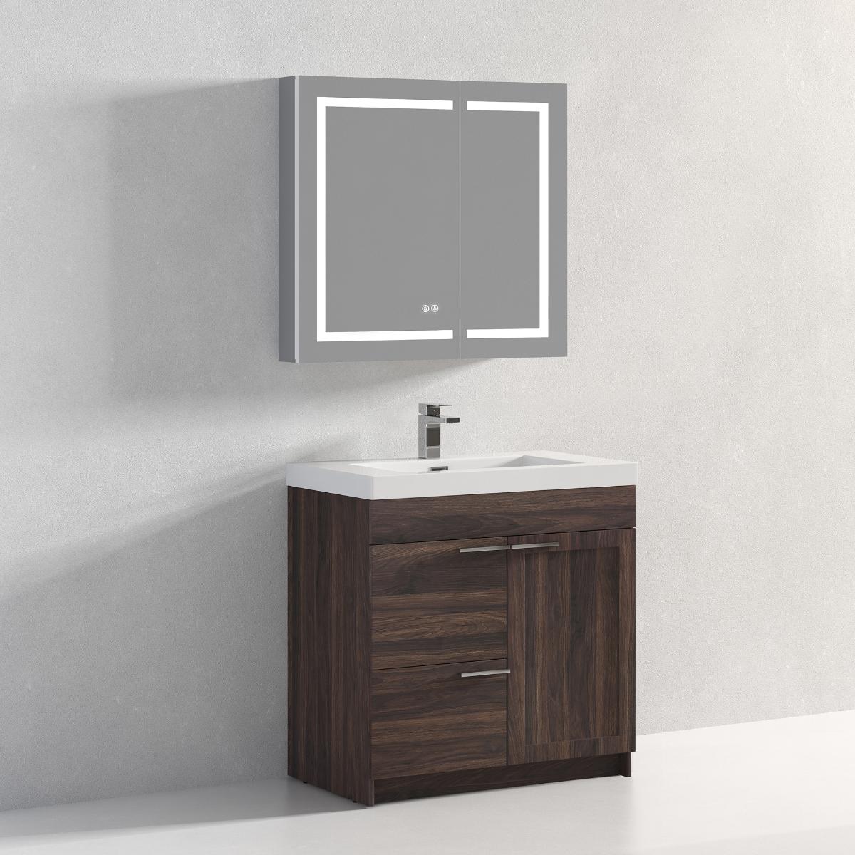 Hanover 36" Bathroom Vanity  #size_36"  #color_cali walnut