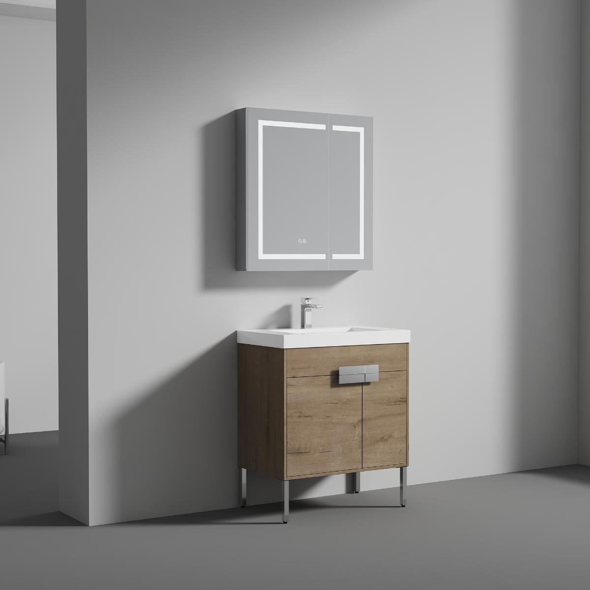 Bari 30" Bathroom Vanity  #size_30"  #color_classic oak