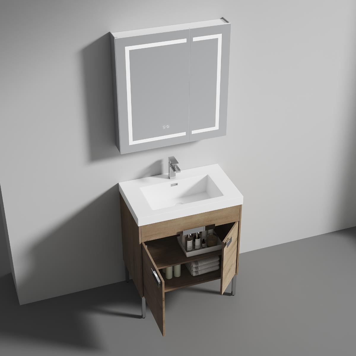 Bari 30" Bathroom Vanity  #size_30"  #color_classic oak