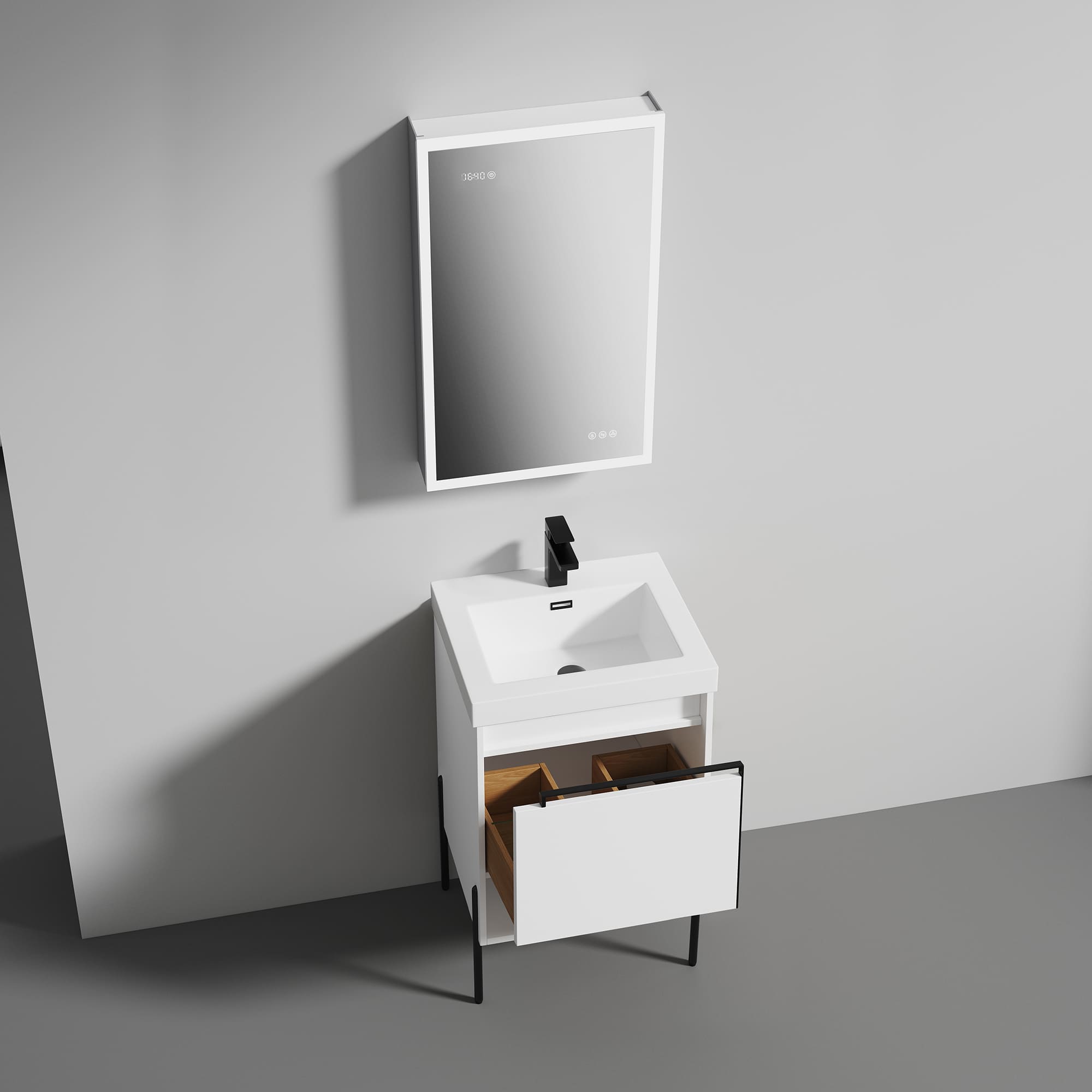Turin 20" Bathroom Vanity  #size_20"  #color_matte white 