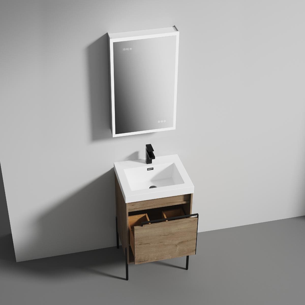 Turin 20" Bathroom Vanity  #size_20"  #color_classic oak 