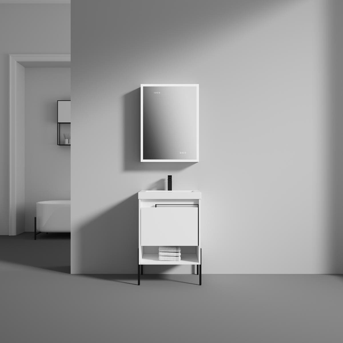 Turin 24" Bathroom Vanity  #size_24"  #color_matte white