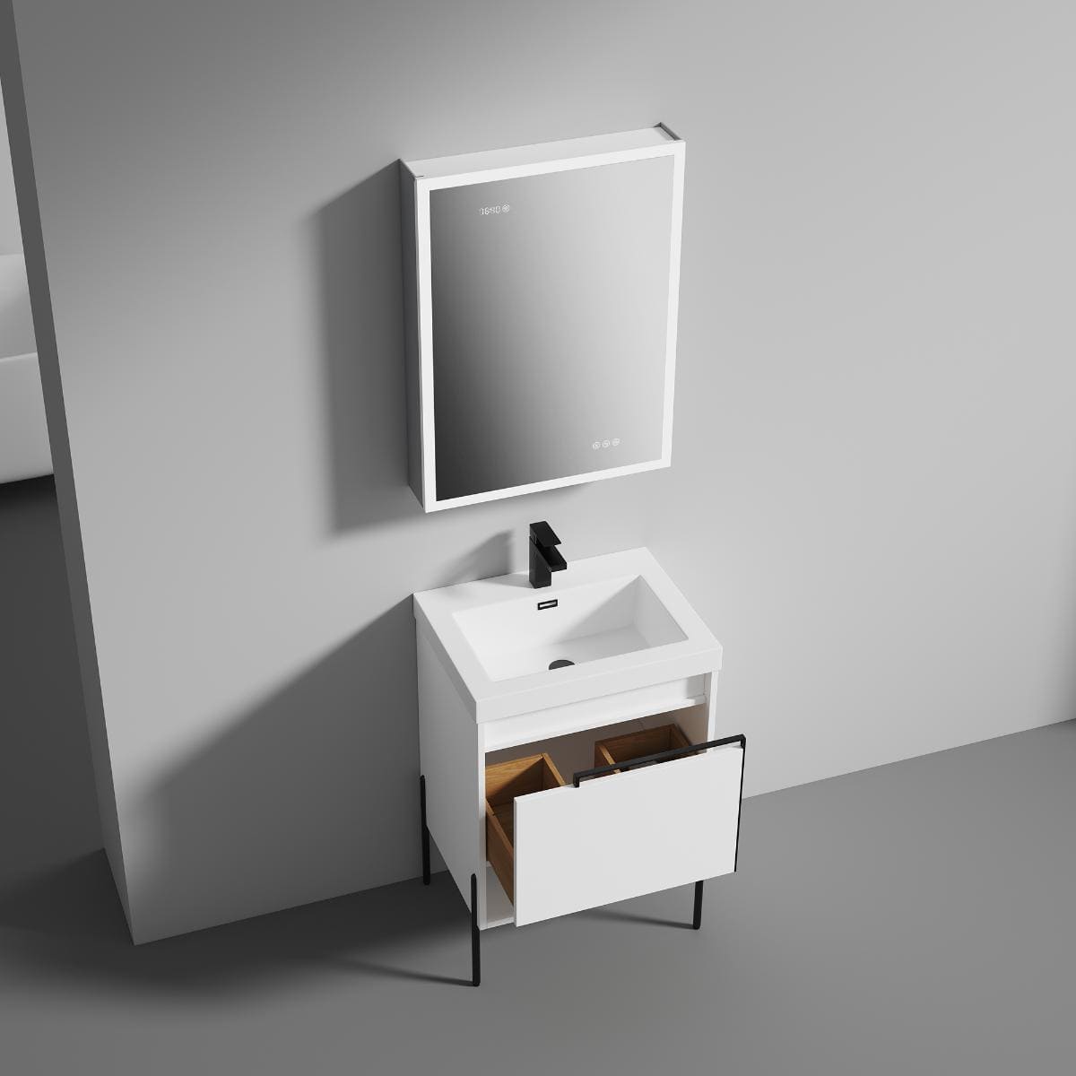 Turin 24" Bathroom Vanity  #size_24"  #color_matte white 
