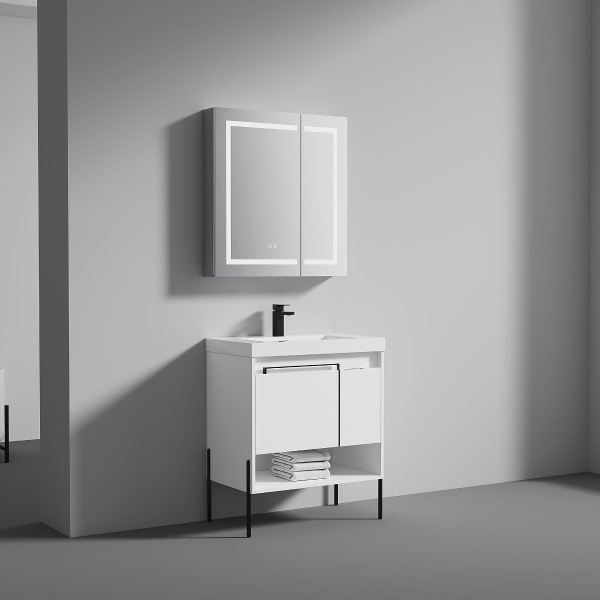 Turin 30" Bathroom Vanity  #size_30"  #color_matte white 