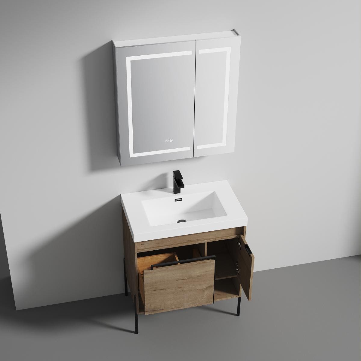 Turin 30" Bathroom Vanity  #size_30"  #color_classic oak 
