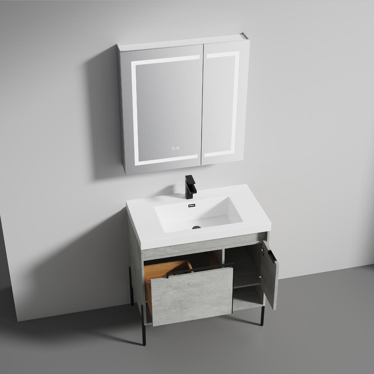 Turin 36" Bathroom Vanity  #size_36"  #color_plain cement 