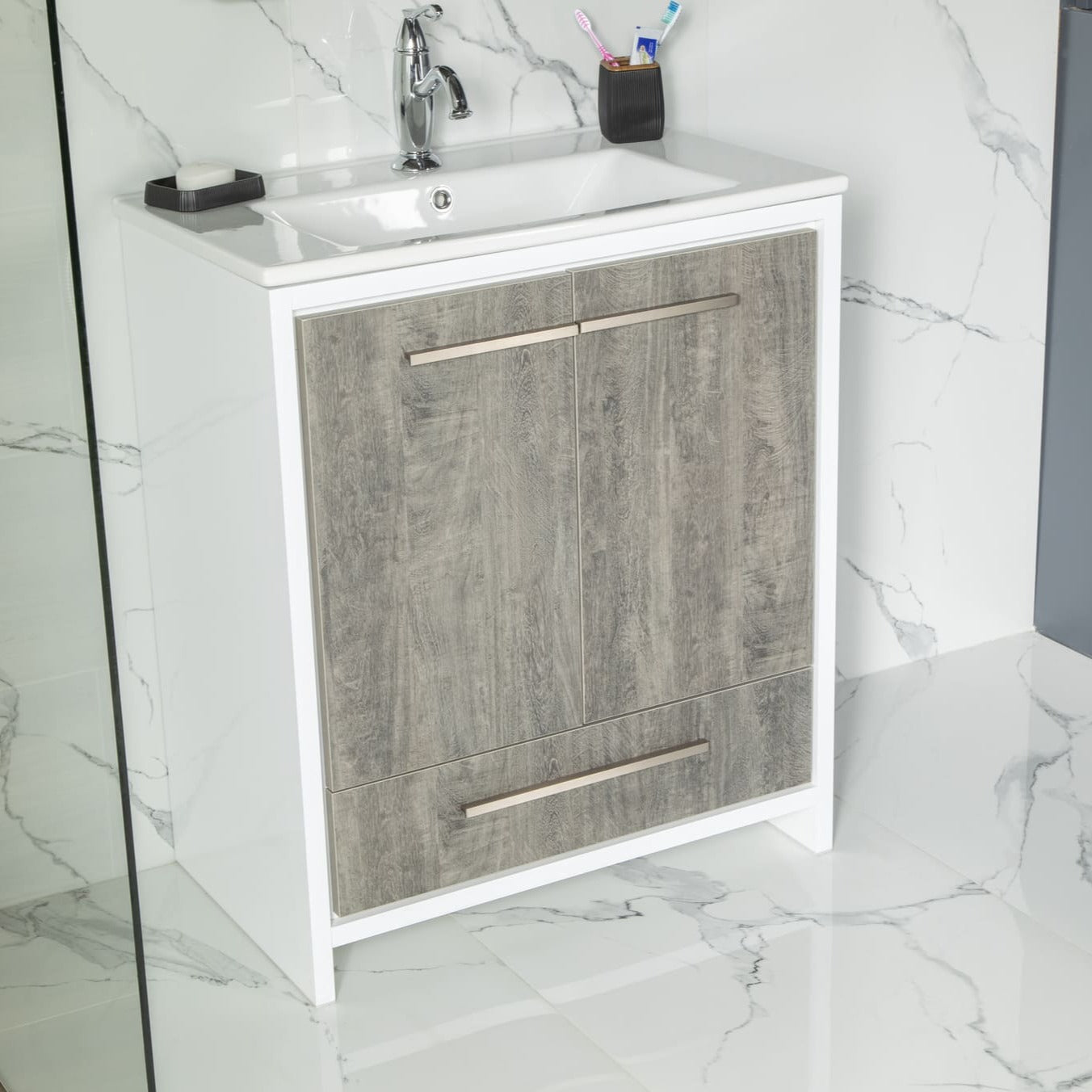 Arte Bathroom Vanity Homelero 30" #size_30" #color_grey oak #hardware_brushed nickel
