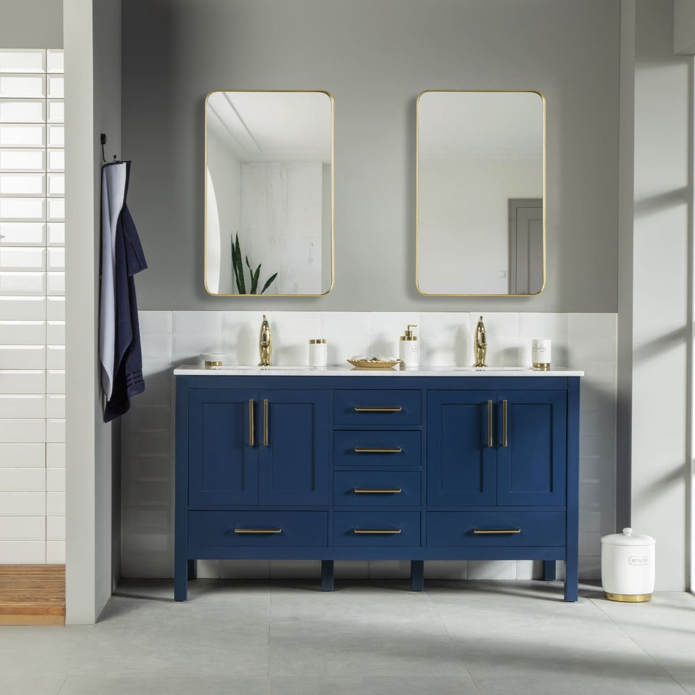 Ahley Bathroom Vanity Homelero 60"  #size_60" Double #color_blue  #hardware_brass