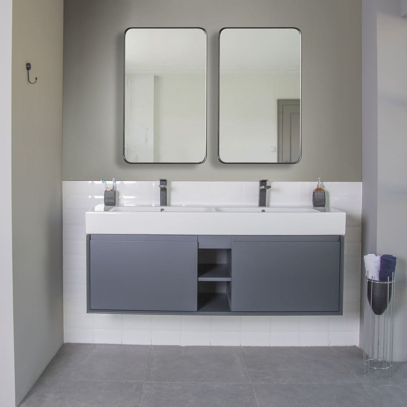 Gala Bathroom Vanity Homelero 60" #size_60" #color_dark grey