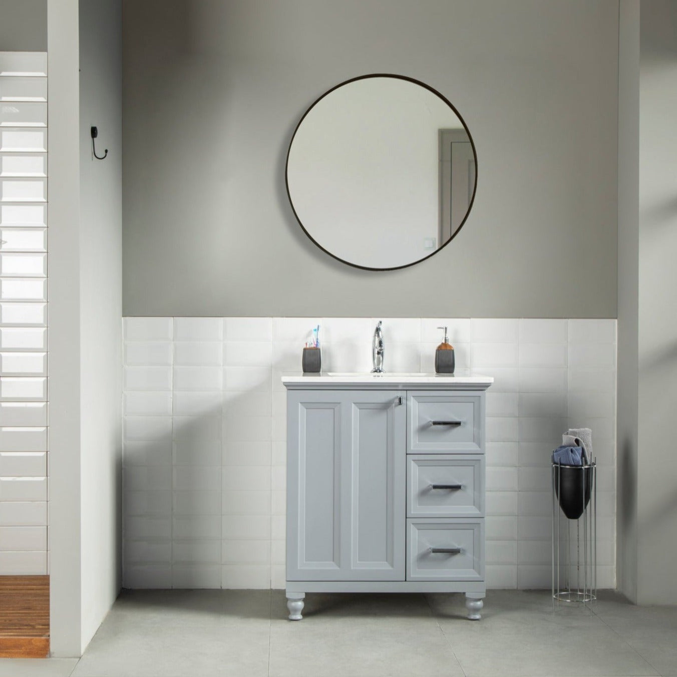 Isabel  Bathroom Vanity Homelero 30" #size_30" #color_grey 