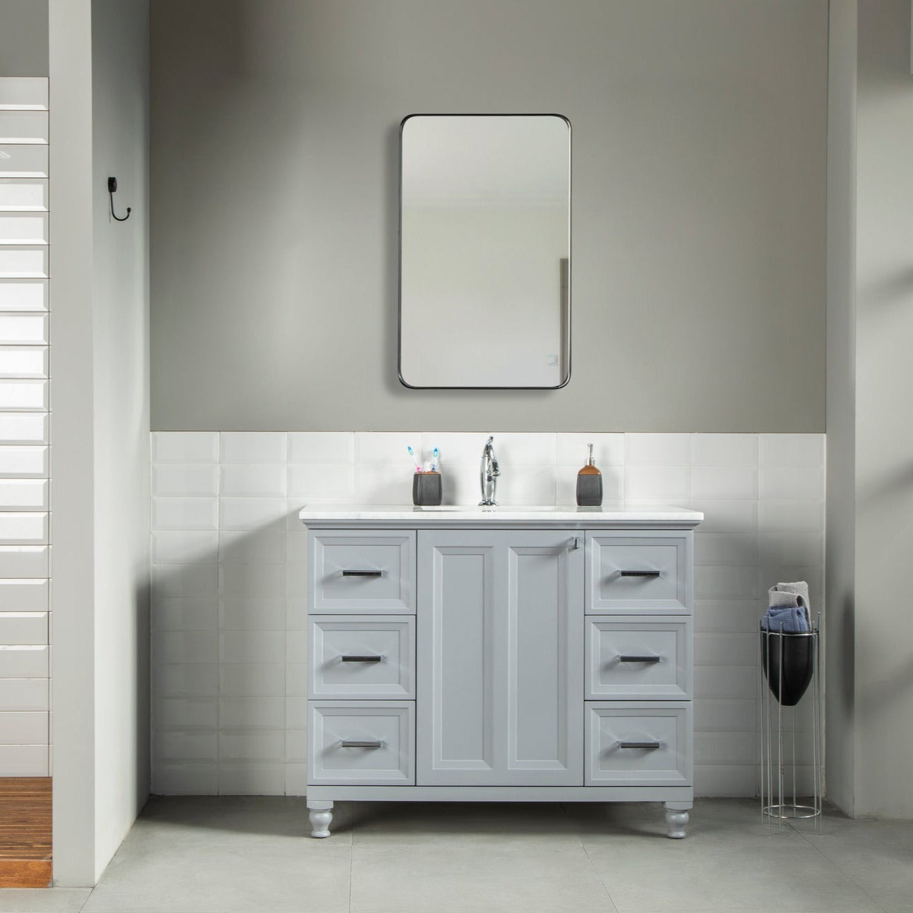 Isabel Bathroom Vanity Homelero 42"  #size_42" #color_grey