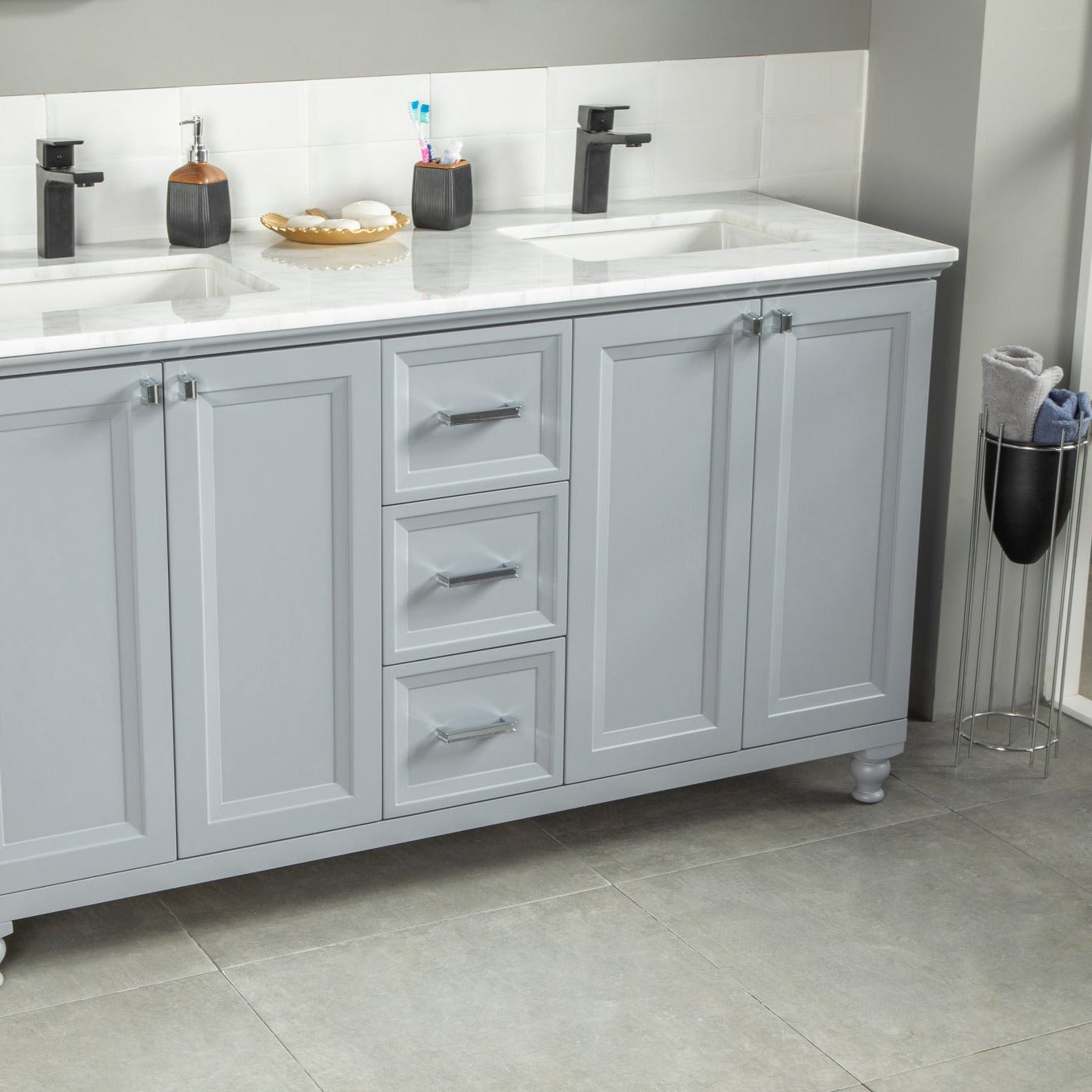 Isabel  Bathroom Vanity Homelero 60" #size_60" #color_grey