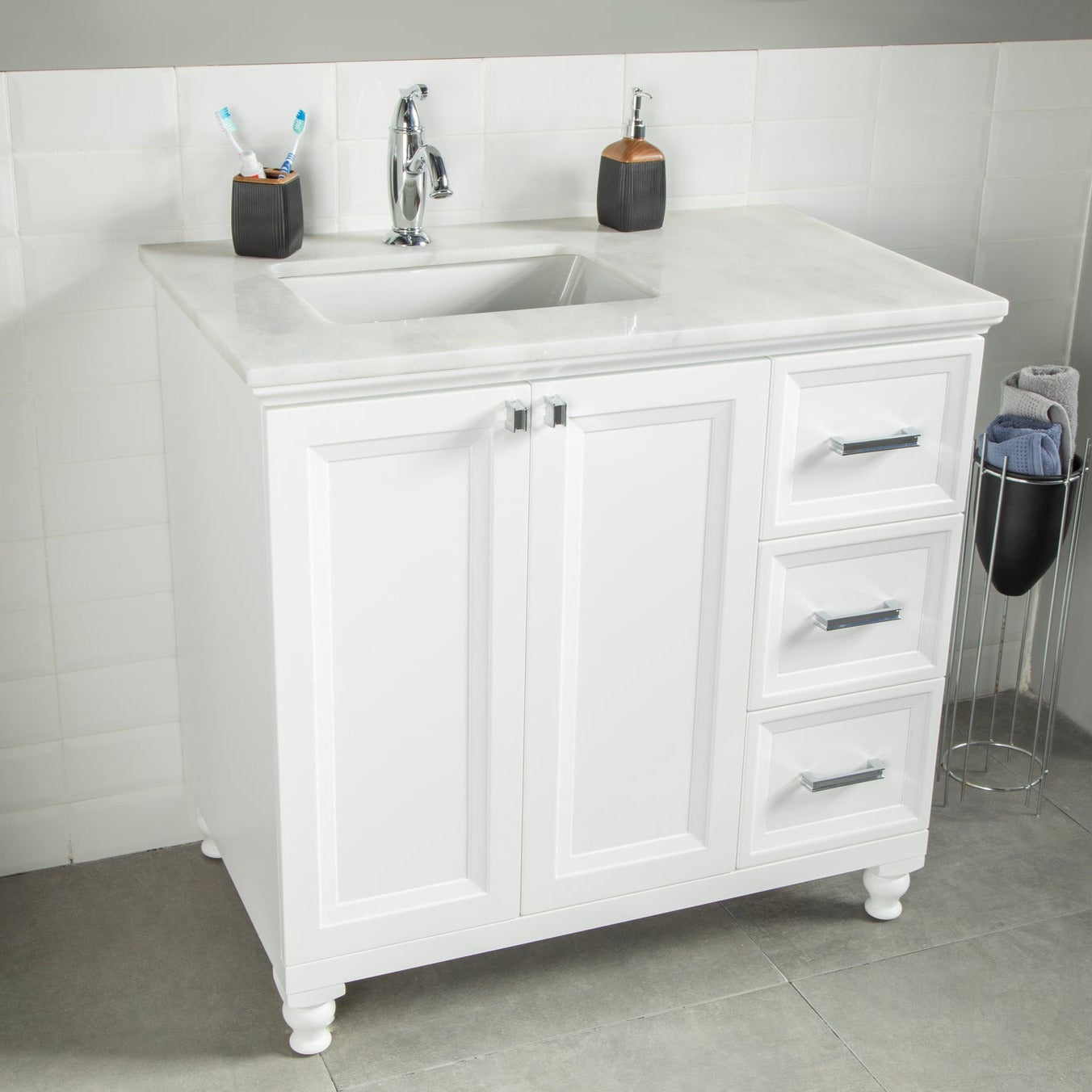 Isabel  Bathroom Vanity Homelero 36" #size_36" #color_white