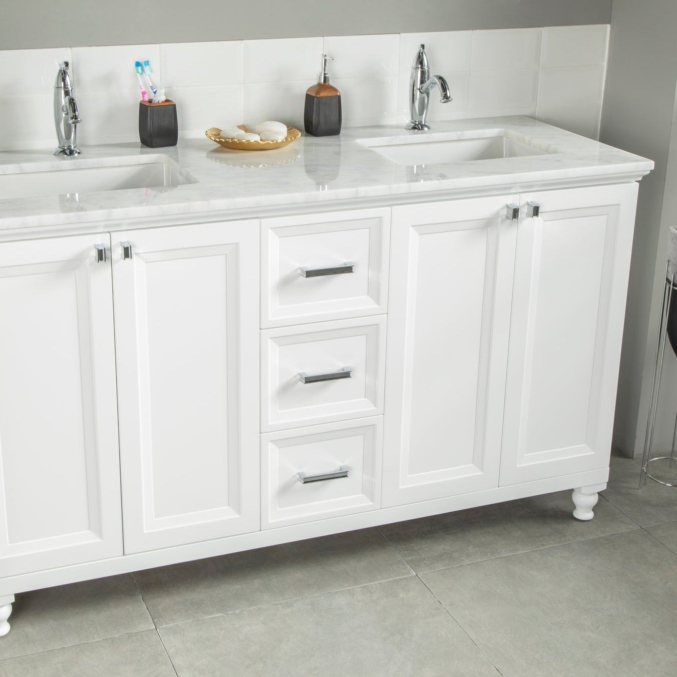 Isabel  Bathroom Vanity Homelero 60" #size_60" #color_white