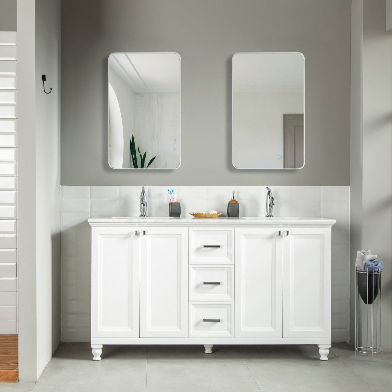 Isabel  Bathroom Vanity Homelero 60" #size_60" #color_white