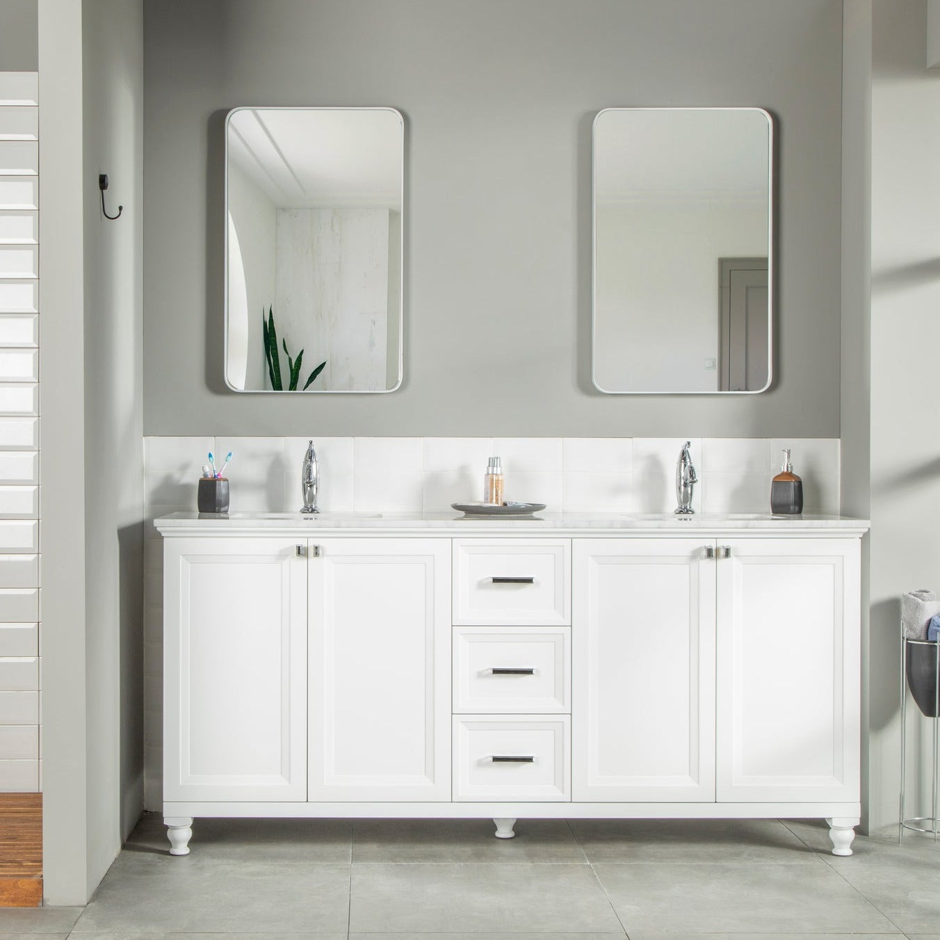 Isabel  Bathroom Vanity Homelero 72" #size_72" #color_white