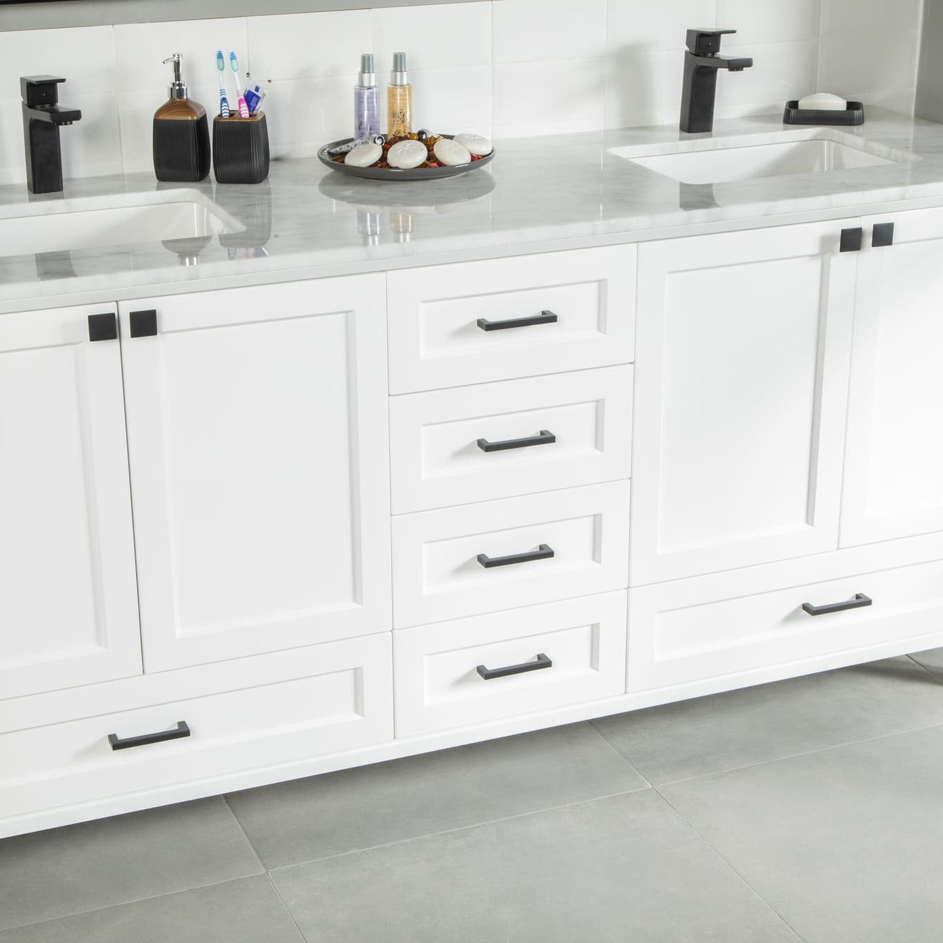 Paloma Bathroom Cabinets  Homelero 72"  #size_72"  #color_white #hardware_black