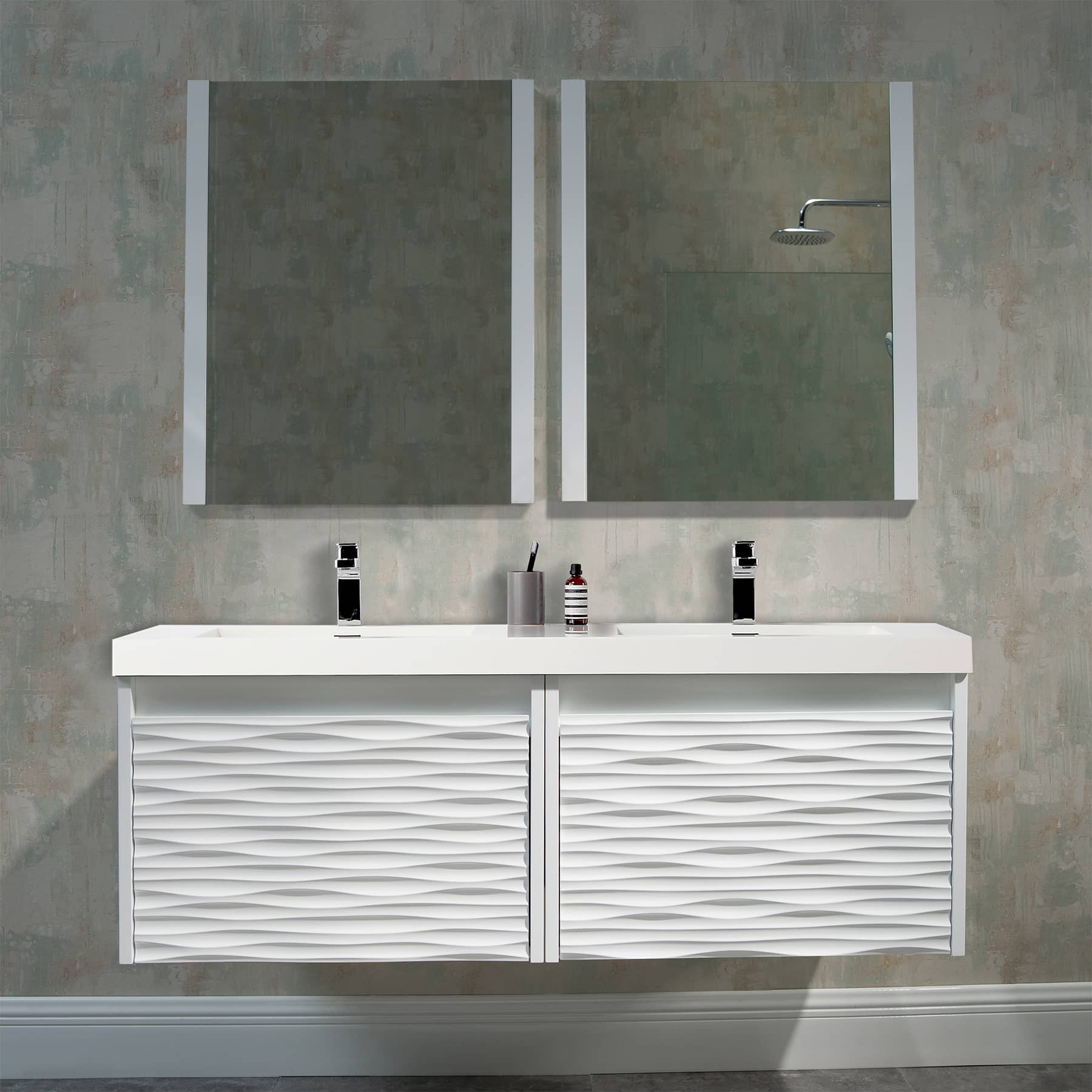 Paris 60" Bathroom Vanity  #size_60"  #color_glossy white