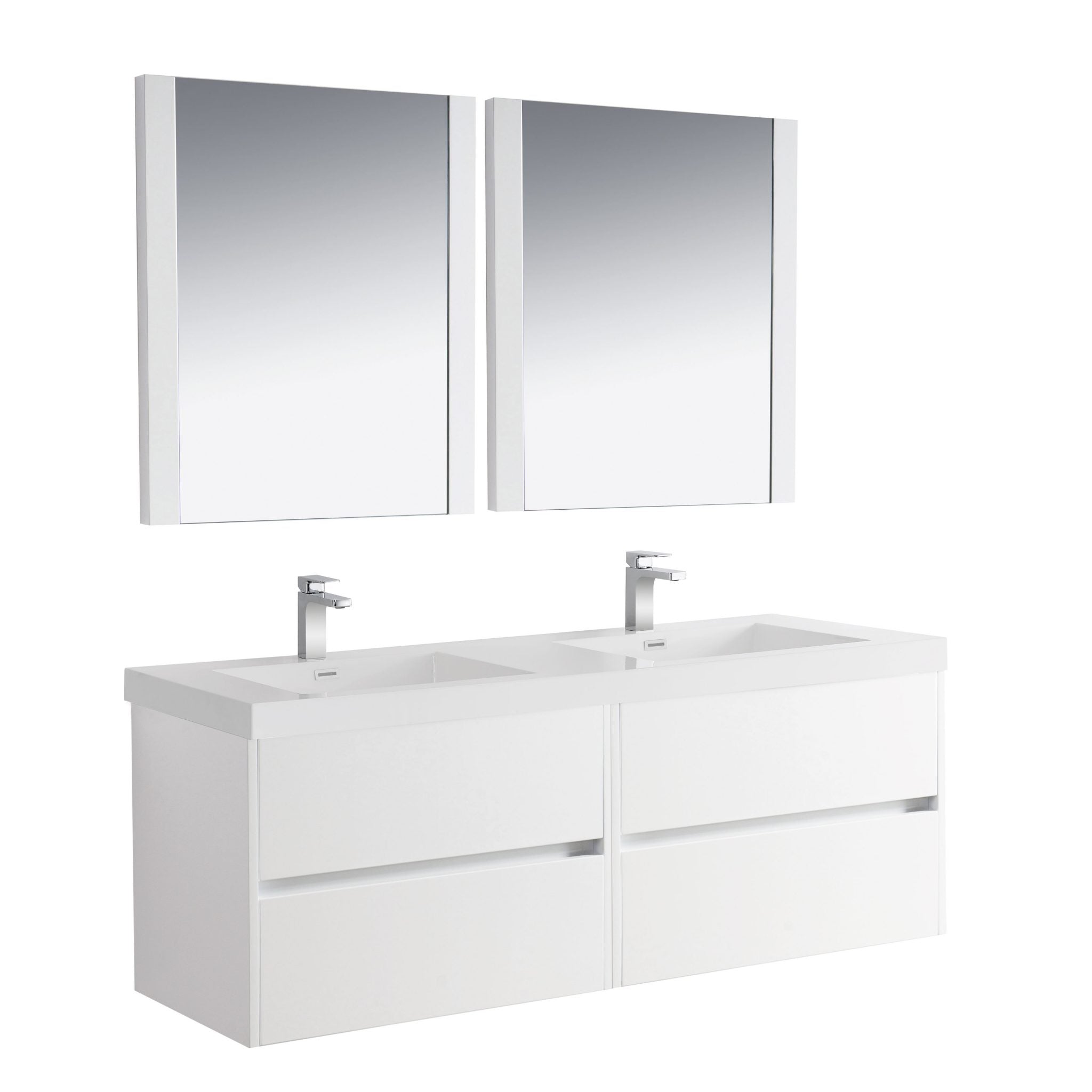 Valencia 60" Bathroom Vanity  #size_60" #color_glossy white