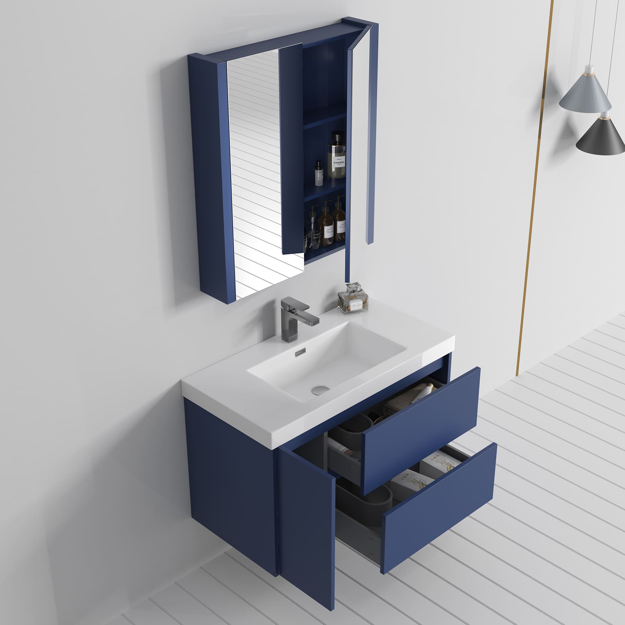 Valencia 36" Bathroom Vanity  #size_36"  #color_navy blue