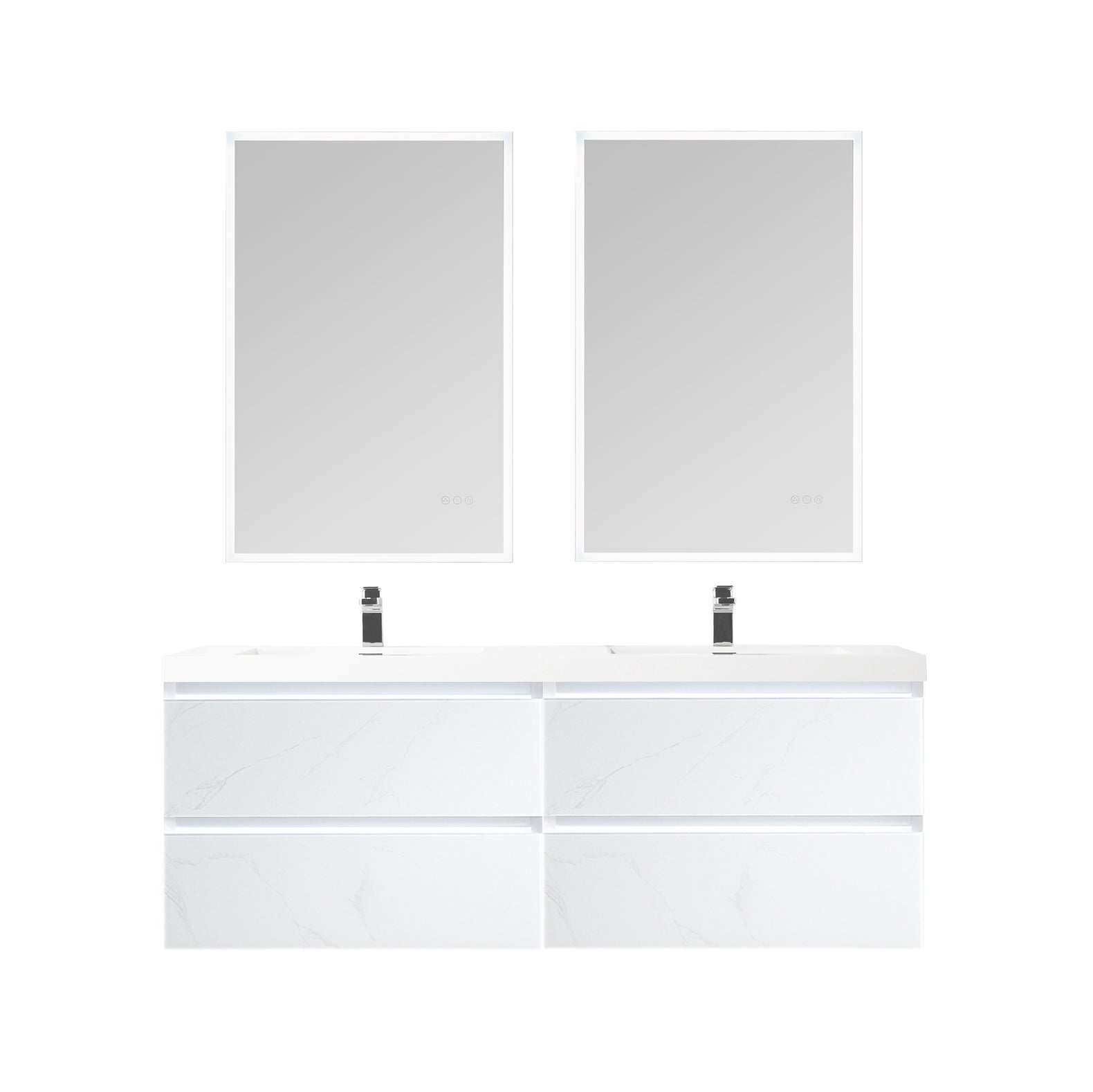 Jena 60" Bathroom Vanity  #size_60"  #color_calacatta white 